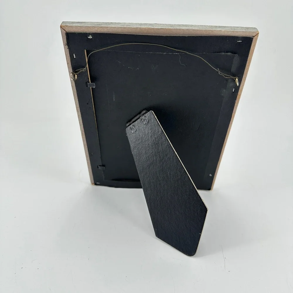 Rustic Gray Weathered Wood 5x7 Picture Frame Farmhouse Tabletop Wall Decor
